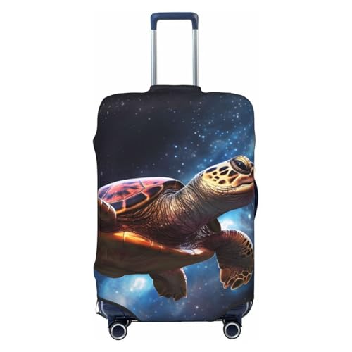Suitcase Covers for Luggage, Luggage Cover Protector Fits 18-32 Inch Luggages (Roaming Universe Turtle, L)