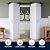 Bifold Barn Door 72" x 84", MDF Bi-Fold Sliding Closet Doors with Hardware Kit Included, Pre-Finished Easy Assembly, Water-Proof PVC Surface & Save Space, H-Frame, 80" Track for 4 Doors,White