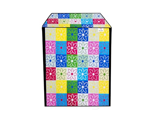 Image of Front Load Fully Automatic Washing Machine Cover for 6.5kg to 8kg | Waterproof & Dustproof Polyester Cover with Zip Closure | Suitable with Samsung, IFB, LG, Bosch & More (61 x 61 x 87 cm)