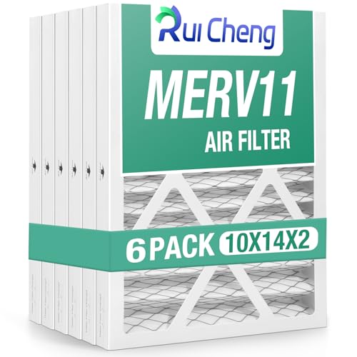 Image of 6 Pack Updated 10x14x2 Air Filter, pertain Merv 11 MPR1000