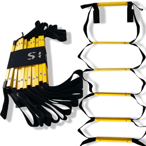 Outdoor Wall-Mounted Fire Escape Ladder for 3-Story House 25ft 8m | Waterproof Fire Ladder | Fixed Emergency Exit Installed at a Window or Balcony Ready for Evacuation