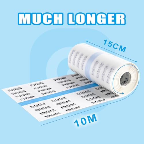 LEAYOKA Tattoo Film - Waterproof Tattoo Cover Up - 15cm x 10m Roll - Transparent - All Ages, 15cm*10m - Image 2