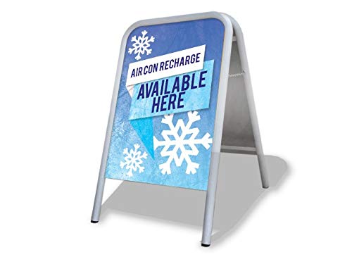 Air Con Recharge Large A Board Pavement Sign MEGA Listing Outdoor Street Advertising Display…