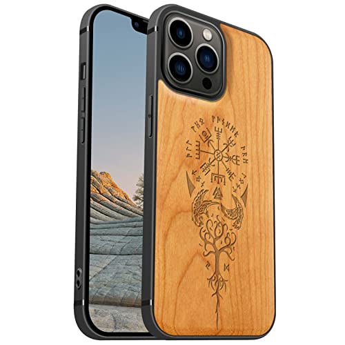 Coque iPhone 13 Pro Max antichoc protégez votre écran et chargez en Magsafe avec élégance bois