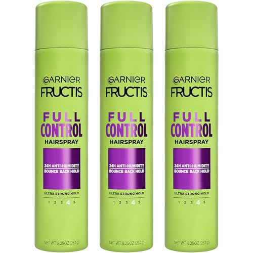 Garnier Fructis Style Full Control Anti-Humidity Hairspray 8.25 Oz 3 Count (Packaging May Vary)