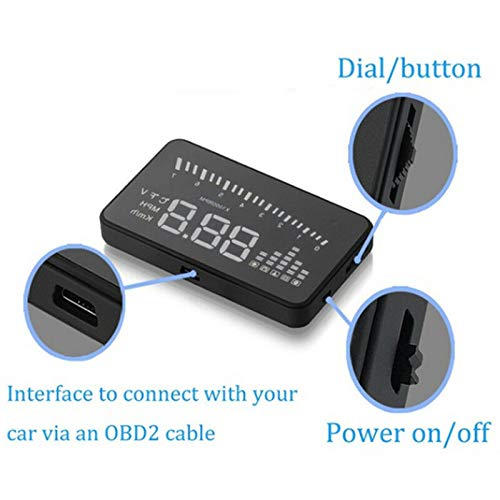 MPH KM/h OBD Projector Speedometer Head-up Digital Display HUD Projector HD