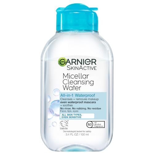 Image of Garnier SkinActive Micellar Cleansing Water, For Waterproof Makeup, 3.4 Fl Oz