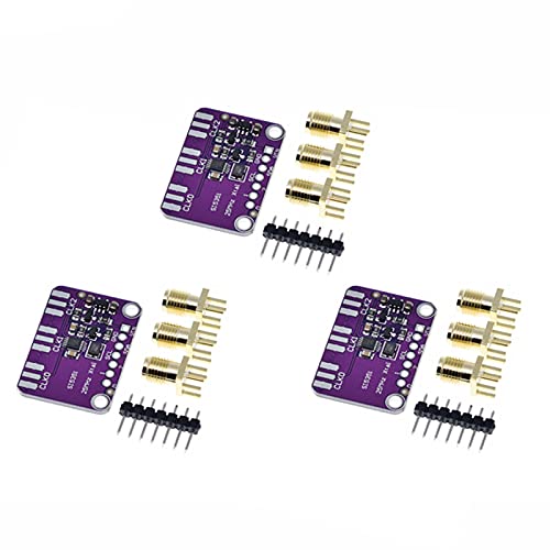 Teyleten Robot Si5351A Si5351 5351 8KHz -160MHz High Frequency Signal Generator Breakout Board DC3.3-5V Square Wave Frequency Generator Board Module I2C for Arduino (3pcs)