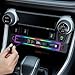 DICMKY for Toyota RAV4 Car Charger USB Hub with RGB Light, 4-Port Retractable Docking Station for Toyota RAV4 Accessories 2025 2024 2023 2022 2021 2020, Center Console Phone Fast Charger/Adaptor Hub