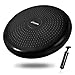 Trideer Balancekissen, Ballsitzkissen inkl. Pumpe für Fitness, Reha, Rückentraining und Coordination, Anti-Burst Sitzkissen Balance Board Balance Kissen Wackelbrett (34cm Glänzend Schwarz)