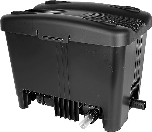 T.I.P. WDF 10000 UV 11 Filtre de Bassin jusqu'à 10000 Litres Technologie UV-C 11 Watts Wet-and-Dry avec Différents Niveaux d'Efficacité Système complet et...