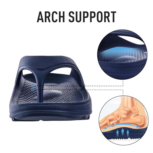 Image of shevalues Orthopedic Sandals for Women, Arch Support Recovery Flip Flops