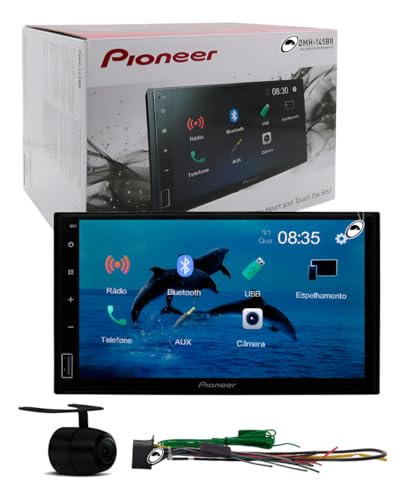 Multimídia Pioneer DMH-145BR Bluetooth Espelhamento Android + Câmera Ré
