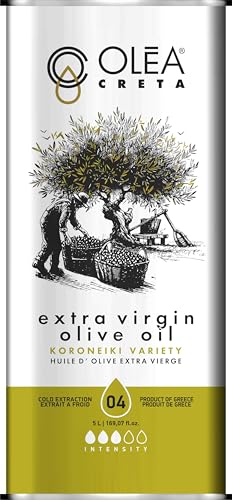 Olea Creta Premium Greek Extra Virgin Olive Oil from Crete (5L). New Harvest 2025-2026. First Cold Pressed. Low acidity. Rich in Polyphenols. Best Before: Jun 2027 (5L)