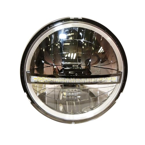 Insert de phare à DEL Highsider TYPE 12 rond 5 3/4 pouces optique moto - 2