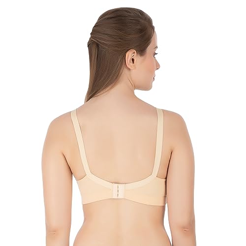 Image of Tweens Lite Wite - Minimiser Medium Padded Cotton Lycra Bra (Plus Size) - Triple Hook - Full Coverage - Wirefree - Seamless T-Shirt Bra