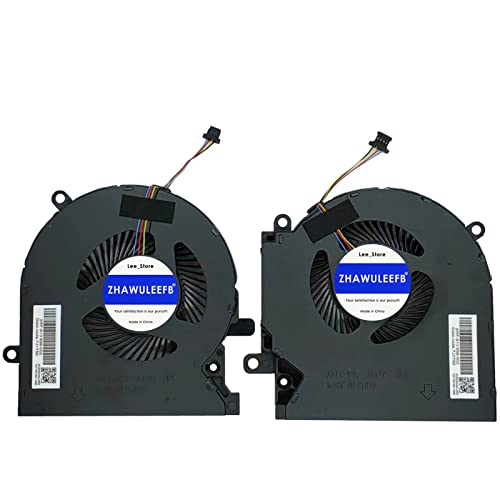ZHAWULEEFB New Laptop CPU+GPU Cooling Fan for HP OMEN 15-EK 15-EN TPN-Q236 15-EK0023DX 15-EK0020CA 15-EK0013DX 15-EK0008CA Series M04216-001 ND8CC02-19J22 M04215-001 ND8CC02-19J23 DC 12V Fan