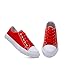 The Fashion Supply Classic Unisex Low-Top Canvas Sneakers – Boys Girls and Toddler Casual Lace-Up Shoes with Rubber Sole, Includes Extra White Shoelaces