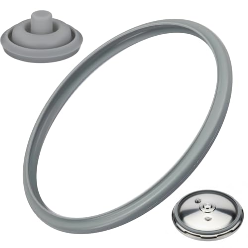YQOPDEBD Schnellkochtopf Ersatzteile Dichtungsring Schnellkochtopf 24 cm Gummiring Für Schnellkochtopf Schnellkochtopf Set Mit Ring Und Kappe