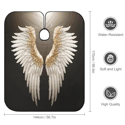 Capa para corte de cabello Angel Wing impermeable ajustable miniatura 2