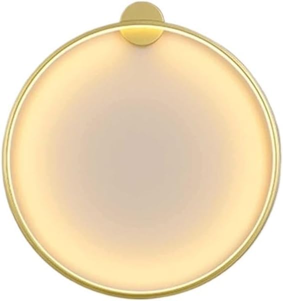 Aplique LED de pared con diseño de anillo Mid-Century y acabados premium para interiores