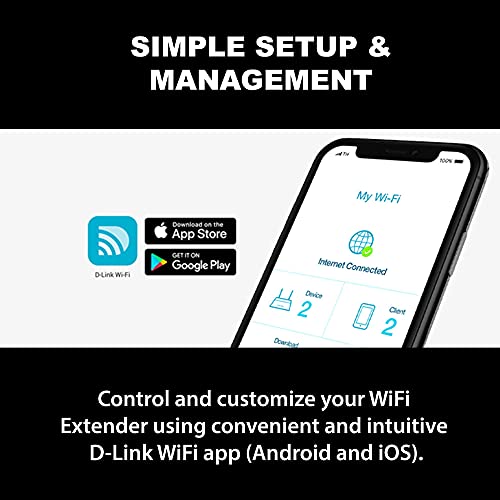 D-Link AX1800 Mesh Wi-Fi 6 Range Extender- Cover up to 2600 sq.ft- Dual Band, MU-MIMO, Mesh, WPA3, Booster, Repeater, Access Point, Extend Wi-Fi in Your Home, Gigabit Port, Easy App Setup, (DAP-X1870) - Image 8