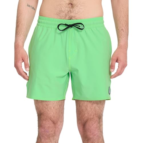 Short de bain Volcom Lido Solid 16'' L pour homme en noir - 7