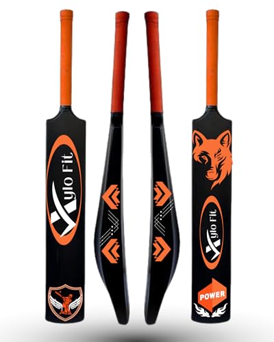 Image of Heavy Duty Plastic Premium Cricket Kit Set | Lightweight | Full Size | Hard Plastic Bat | Premium Cricket Wicket Set l 3 Stumps + 2 Bails + 1 Stand Set, 1 Ball
