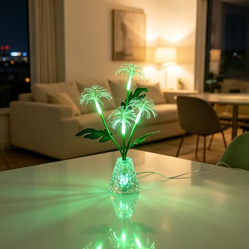 Image of Fiber Optic Firework Lamp, Color Changing Night Light Lamp for Bedroom Bar Coffee Shop Wedding Decor, Gifts for Women Mom Daughter Grandma Girlfriend Friend Birthday Christmas Valentines Mothers Day