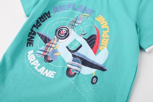 Image of Toddler Boy Clothes Kids Summer Cotton Outfits Shirt Short Sets Size 2-7