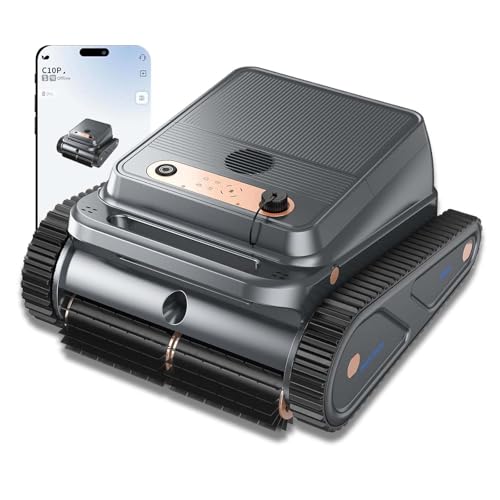 (2026 Upgrade) Cordless Robotic Pool Cleaner for Inground and Above Ground Pools-Automatic Pool Vacuum with 150 Min Runtime, Smart Navigation and 4 Cleaning Modes,Gold