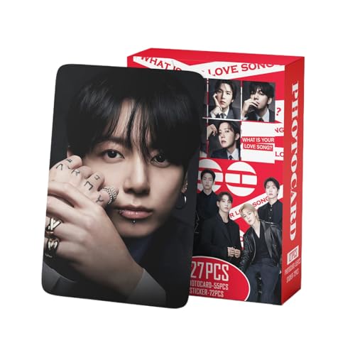127 Pcs Photocards Album ARIRANG Merch 55 Pcs Lomo Cards and 72 Pcs Stickers