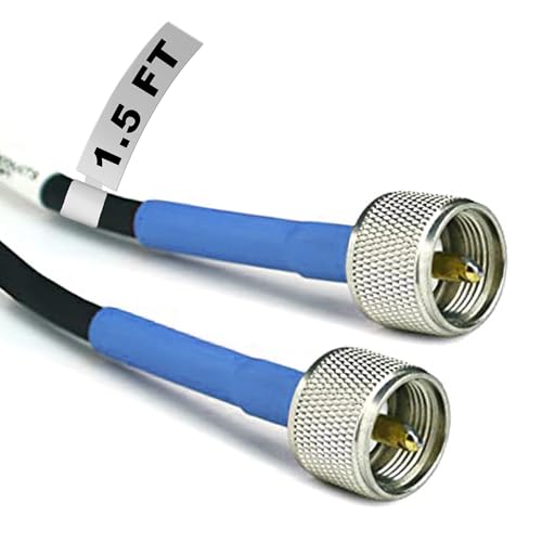 Câble coaxial RG-8X PL259 câble de démarrage robuste pour radio amateur HF VHF UHF