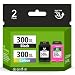 Produktbild Economink 300XL Schwarz und Farbe Kompatibel für HP 300 XL Druckerpatronen Multipack für PhotoSmart C4780 C4680 DeskJet F4580 F4280 F4210 F2480 D5560 Envy 120 110 114 100 Drucker(2er-Pack)