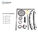 ECCPP Timing Chain Kit Fits for Mazda 3/CX-7, for Mazda 36CX-7 2.3L 2.5L L3K9-14-143, w/Oil Pump Chain Timing Chains Crank Sprocket Tensioner Guide Rail