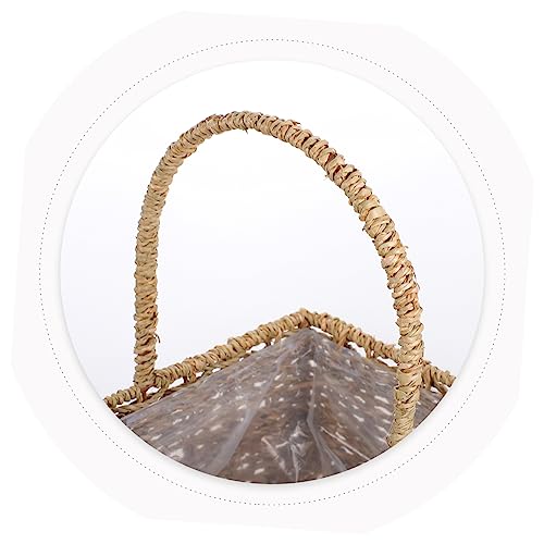 Cesta floral tejida para decoración natural de balcones y cocinas interiores 6