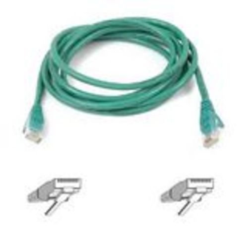 Belkin A3L791-03-GRN-S Patch cable - RJ-45 (M) - RJ-45 (M) - 3 ft - UTP - CAT 5e - snagless - green - B2B - for Omniview SMB 1x16, SMB 1x8, OmniView IP 5000HQ, OmniView SMB CAT5 KVM Switch