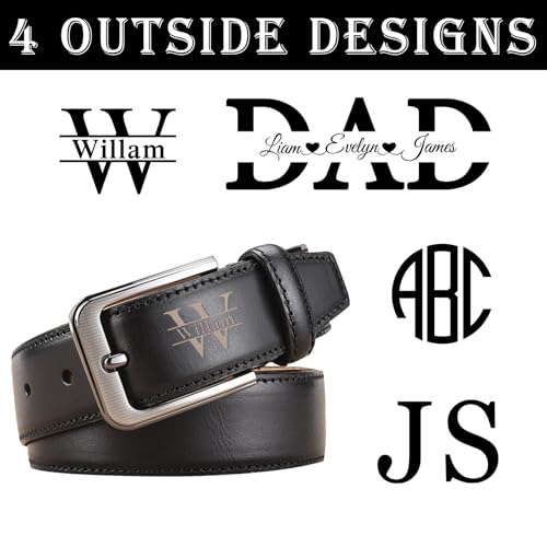 Personalized Leather Belts for Men Husband Him Custom Mens Belt Engraved Name To My Lover Son Gift for Birthday3