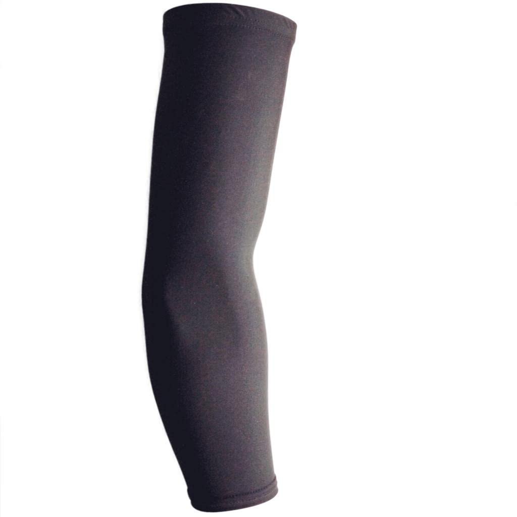 NIVAA 1 Pair Stretch Football UV Sun Protection Arm Sleeves Cover S Black-image-17