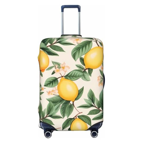 Luggage Cover for Travel Elastic Suitcase Cover Lemons and lemon leaves Luggage Covers Fashion Suitcase Protector Thickened Baggage Cover Dustproof Suitcase Sleeve Fits 18-32 Inch Luggage