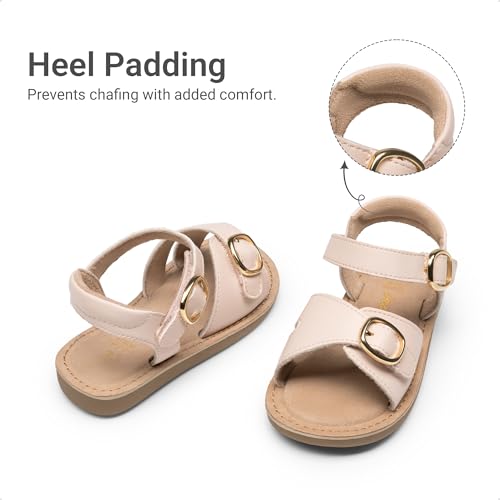 Image of DREAM PAIRS Girls Sandals Fashion Sandal with Adjustable Straps Open-Toe Comfortable Summer Shoes for Toddler Little Kid