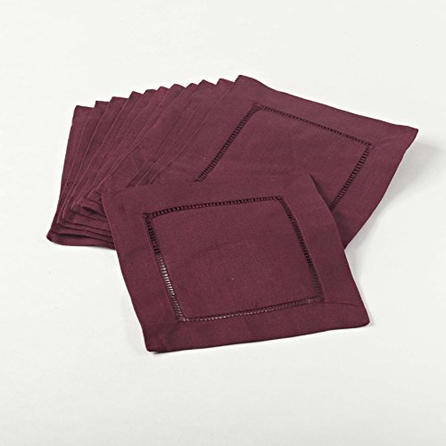 Servilletas de Tela Cuadradas 6 in Wine Pack 12 miniatura 1