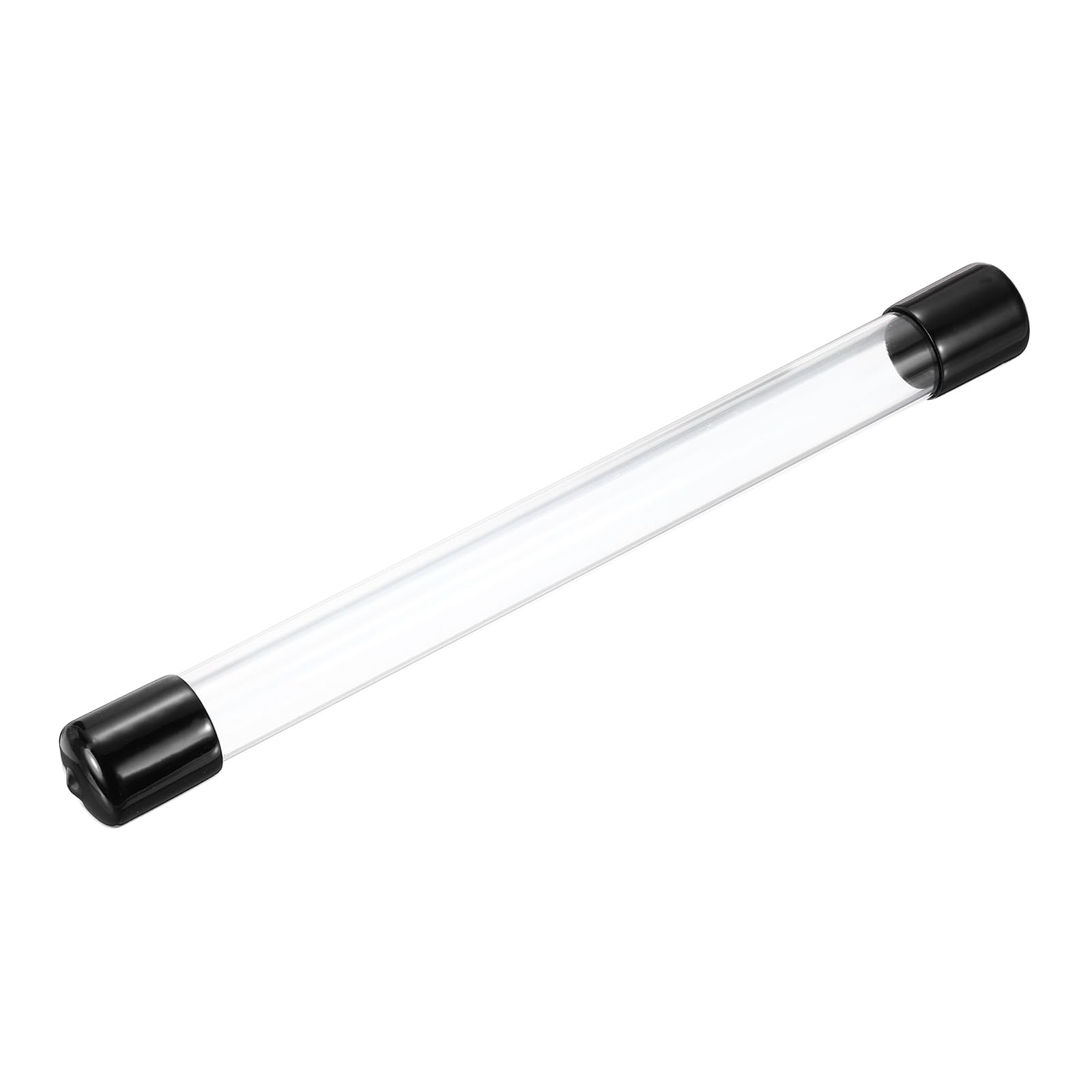 MECCANIXITY Clear Storage Tube 18x22mm Small Plastic Round Tubing with Caps Rigid Bottle Container 250mm/10 Inch for Item Stored