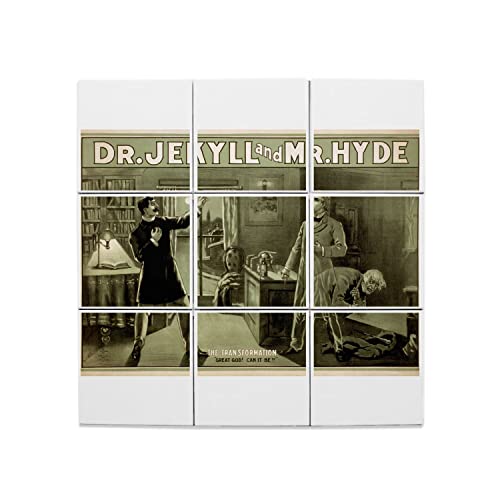 Carreaux Céramique Décoratif Jekyll Hyde Gravure d'Art Murale
