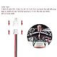 Lyeteung 50 Sets JST 1.5 ZH 2 Pin Steckverbinder, Mini Micro JST 1.5 mm 2-Poliger Stecker mit 150mm 26AWG Kabel & Female (Schwarz Rot)