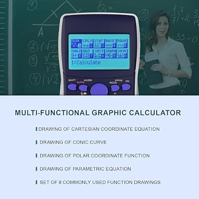 Graphing Calculator,IPepul Scientific Calculators 10 Modes /4 Graphing Functions,Desktop Math Calculator for College Students,School Supplies for Middle High School Teachers Office