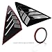 CKE 2pcs Compatible with Honda Accord 2026 2025 2024 2023 Accessories Sport Car Exterior Rear Side Window Louvers Air Vent Scoop Shades Cover Blinds -Bright Black