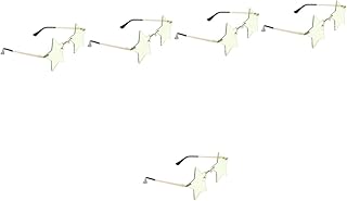 5 Pçs Óculos De Sol Pentagrama Óculos De Sol Para Crianças Óculos De Sol Transparentes Óculos De Sol Em Forma De Estrela Óculos De Sol Estrela Adereços Óculos De Sol Adereços
