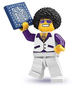 Preisvergleich Produktbild LEGO Minifigur Disco König aus der Sammelfigurenserie 2