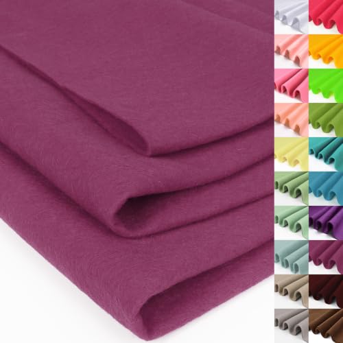 Image of XSEINO Soft Felt Fabric, Large Single Piece, 36x72 Inch, 1.4mm Thick Fuchsia Nonwoven Felt for DIY Crafts, Sewing and Patchwork
